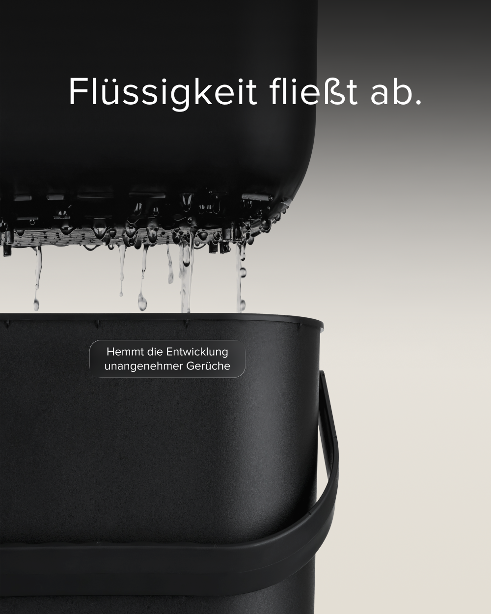 Bio Mülleimer - mit Innensieb