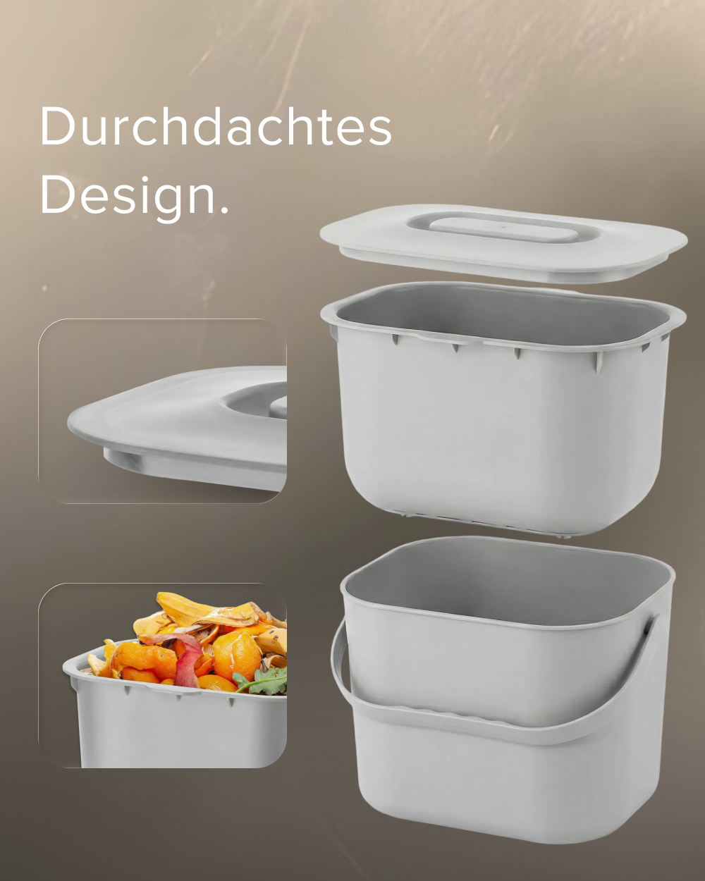 Bio Mülleimer - mit Innensieb