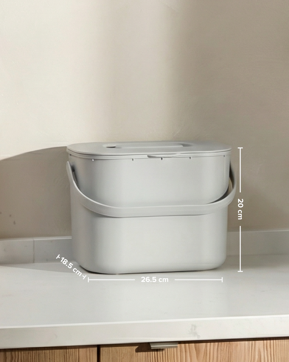 Bio Mülleimer - mit Innensieb