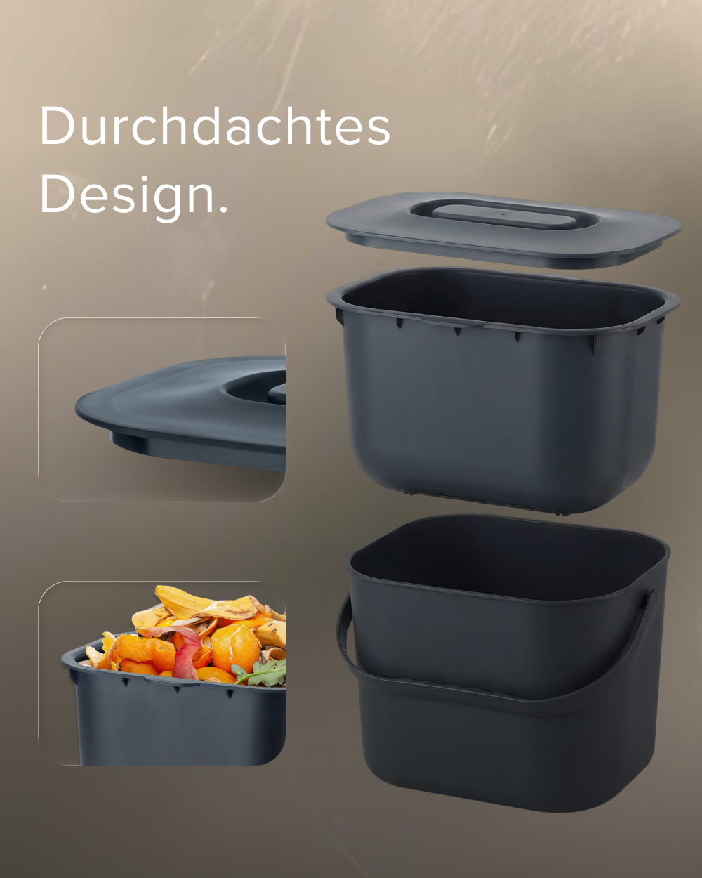 Bio Mülleimer - mit Innensieb
