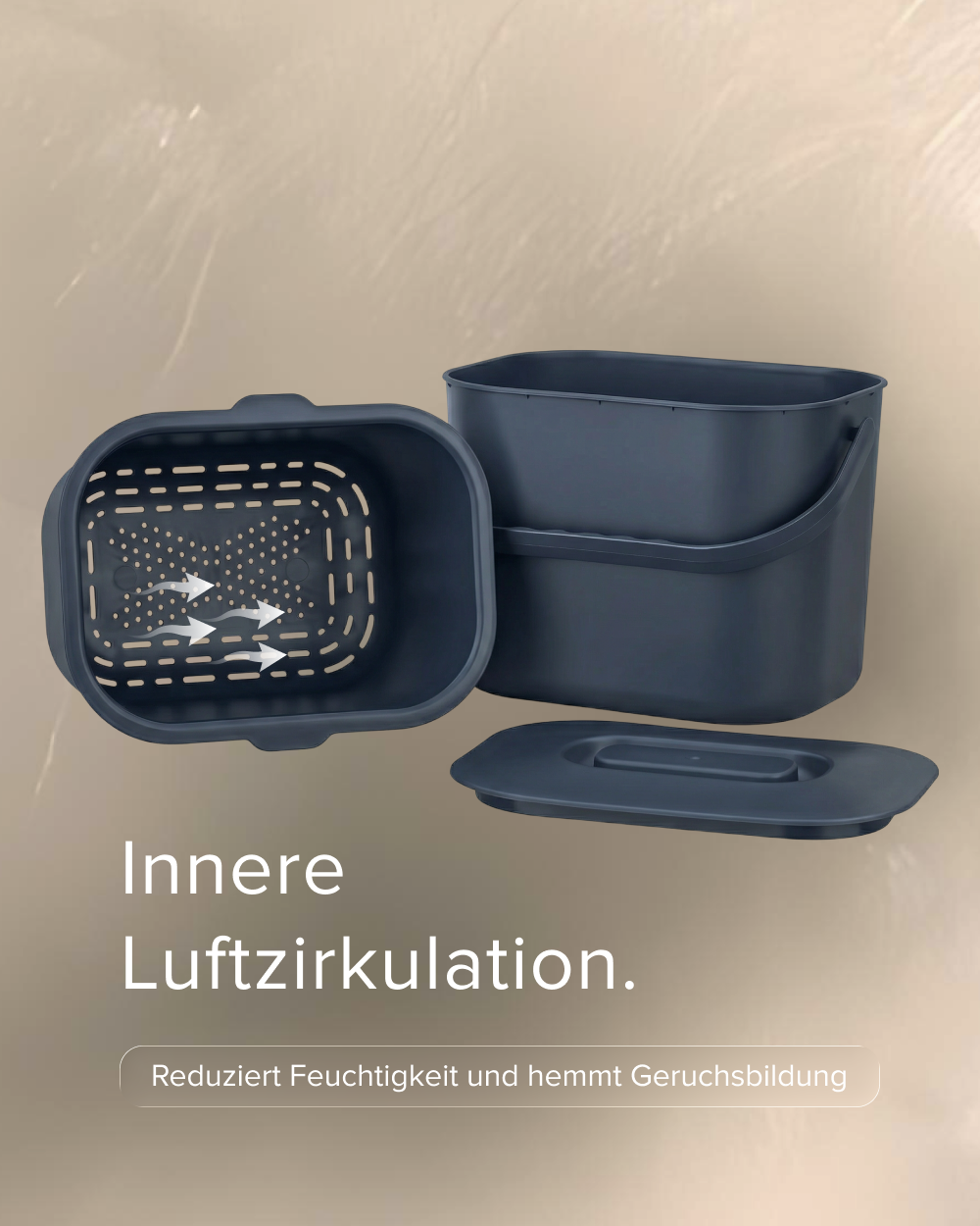 Bio Mülleimer - mit Innensieb