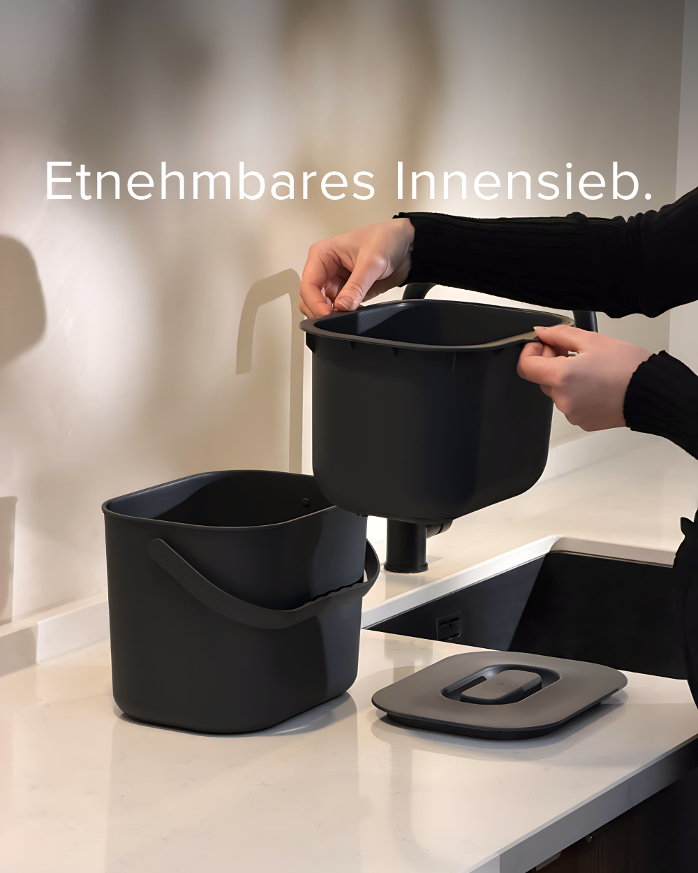Bio Mülleimer - mit Innensieb