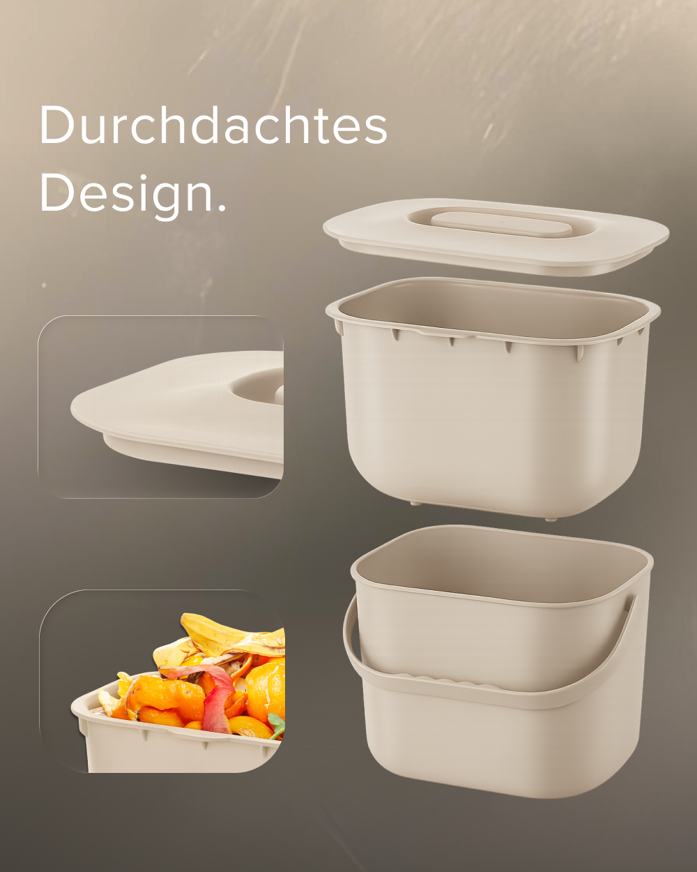 Bio Mülleimer - mit Innensieb